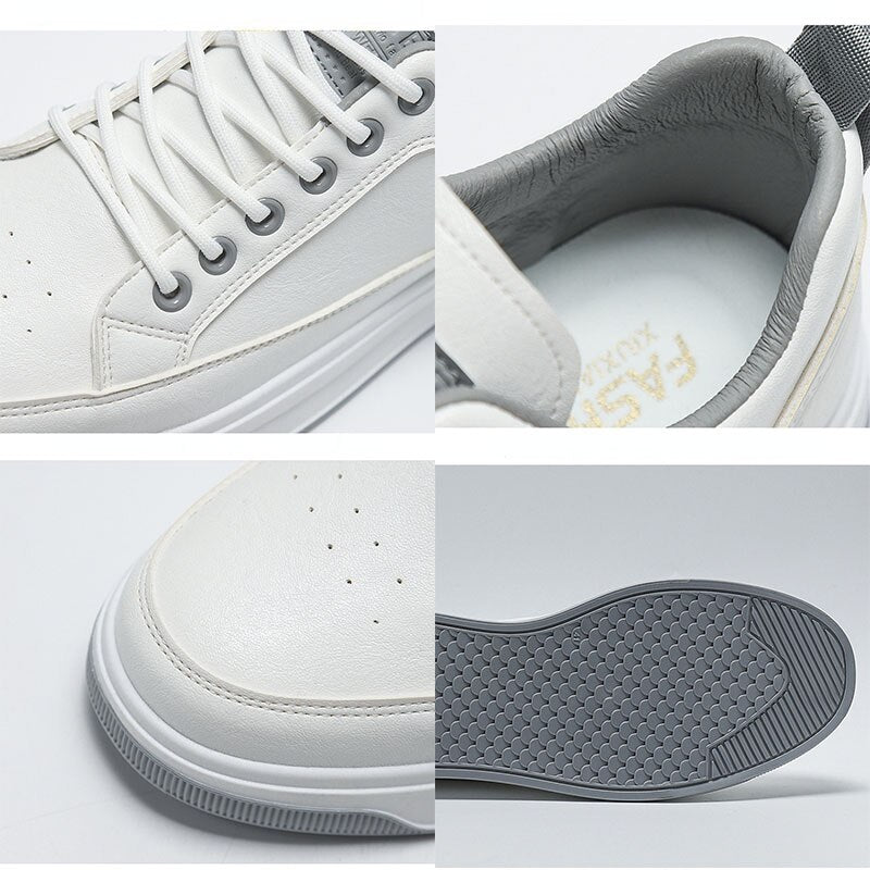 Fashion Casual Leather Shoes for Men 2023 Autumn Flats Black Shoes