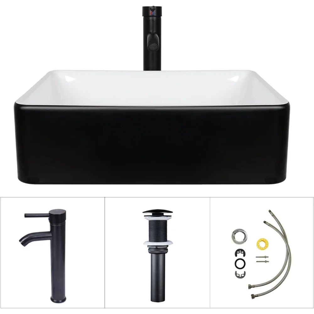28-Inch Bathroom Vanity, Modern Black Wall Mounted Bathroom Vanity with 1-Door and 1-Drawer, Modern Floating Bathroom