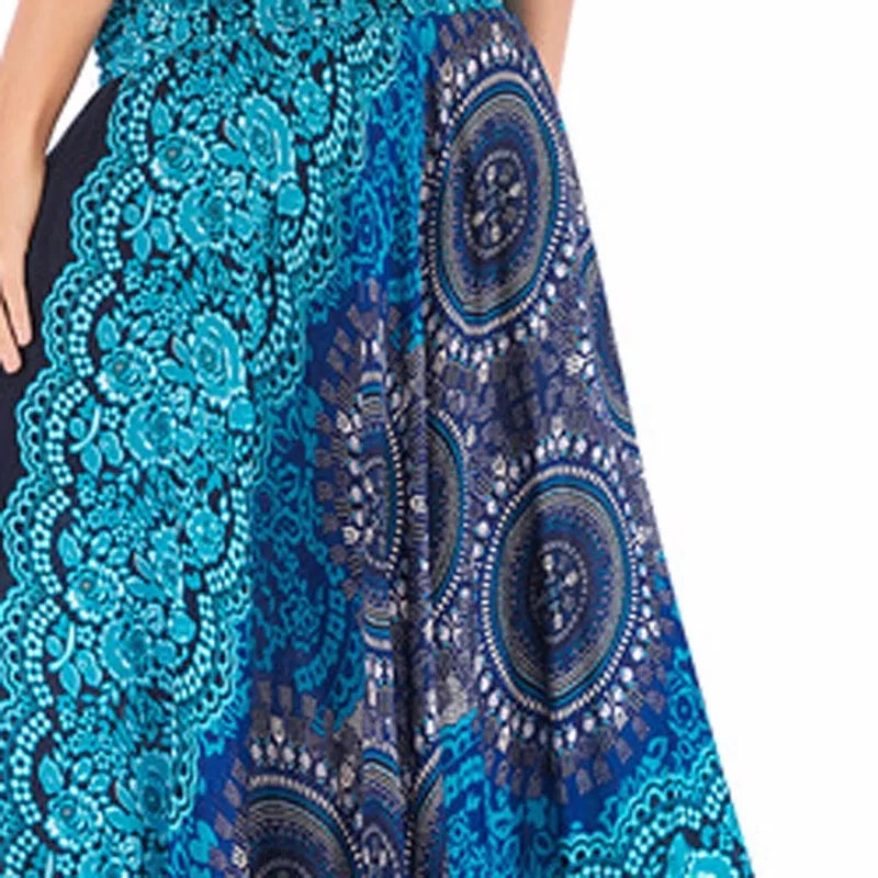 Sexy Woman Long Jupe Bohemian Boho Flowers Elastic Waist Faldas Fashion new