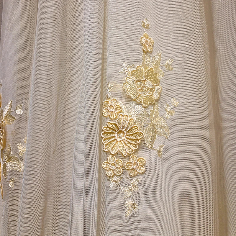 European Embroider Luxury White Tulle Sheer Curtains for Living Room Dining Bedroom Heavy Mbroidery Flowers Lace Cortinas Window