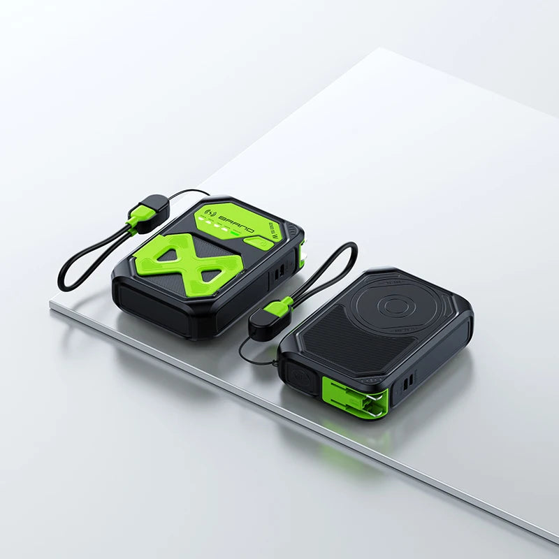 Magnetic 10000mAh 22.5W Wireless Power Bank — Foldable AC Plug All-in-One — view 9 of power banks