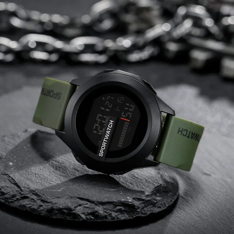 YIKAZE Men's Digital Sport Watch — Military Waterproof Stopwatch Wristwatch — view 12 of watches