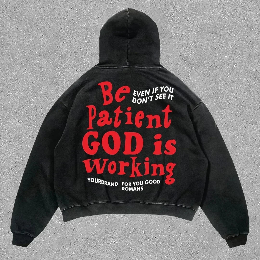 Women’s Y2K Graphic Oversized Hoodie – High Street American Gothic Streetwear for Couples