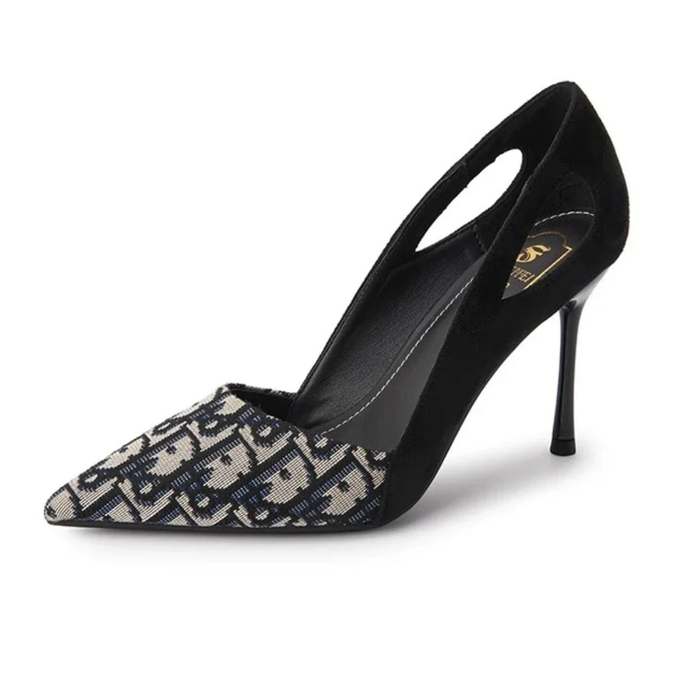 Summer Sandals Embroidered Pointed Heels — 2025 Luxury Casual High-Heel Sandals for Women — view 6 of summer sandals