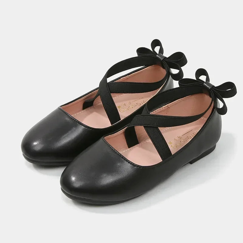 Gold Baby Girl Ballet Flats – Christmas Party & Performance Shoes (3-12 Years)