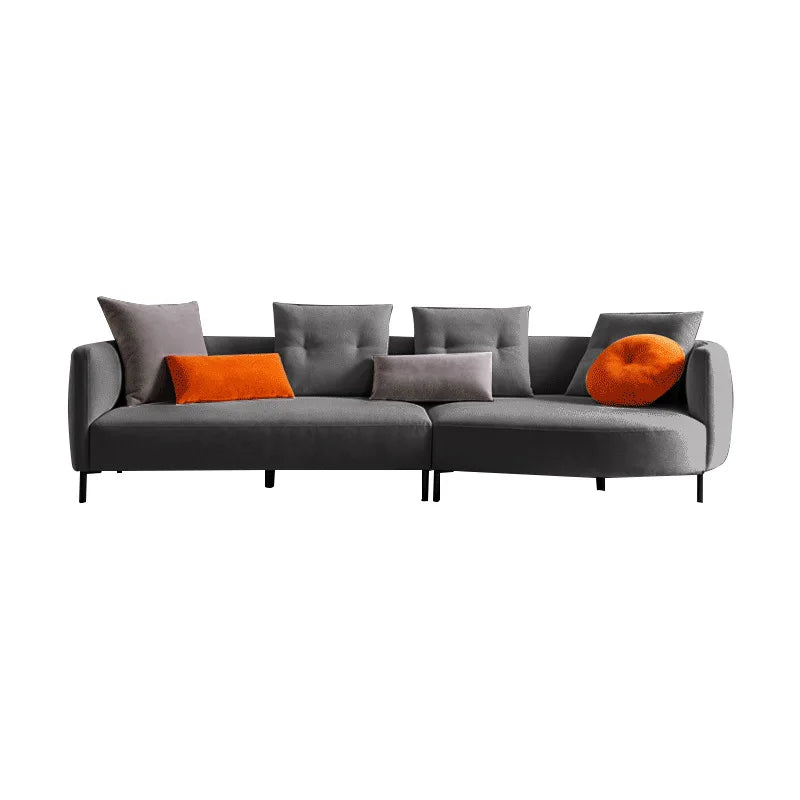 Nordic Minimalist Fabric Sofa – Modern Recliner & Lazy Lounge Comfort