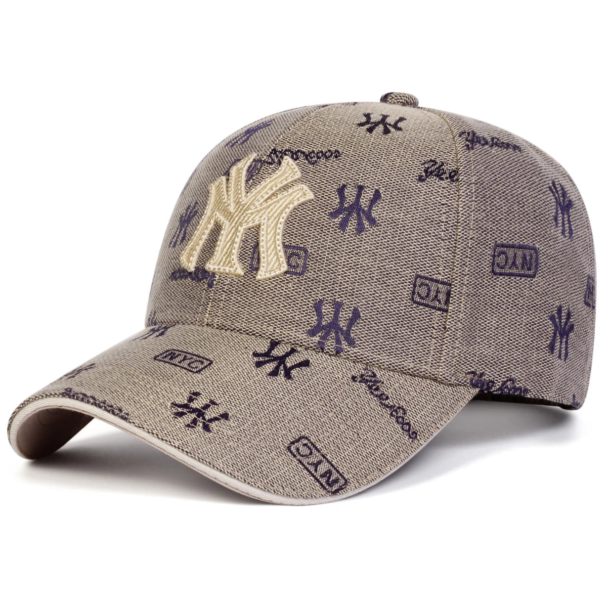 Unisex MY Letter Embroidered Baseball Cap — Minimalist Initial Adjustable Spring Autumn Hat — view 6 of hats & caps