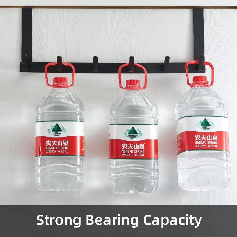 Storage Organizer 5-Hook Over-The-Door — Home Bathroom Coat Hat Towel Hanger Rack — view 6 of storage & organisation