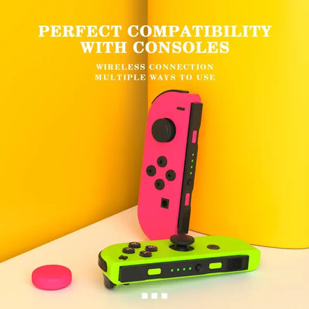 Wireless Joy-Con Controllers for Nintendo Switch – Dual Vibration Joycon Gamepad with Joystick (Accessory Pair