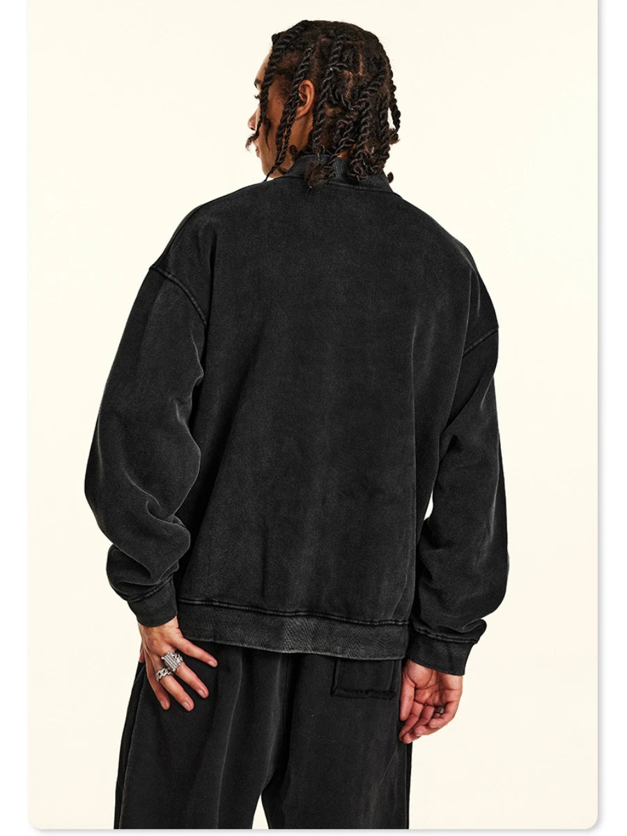 Oversized Couple Sweatshirt Hoodie Set – Thick Warm Fleece for Autumn & Winter