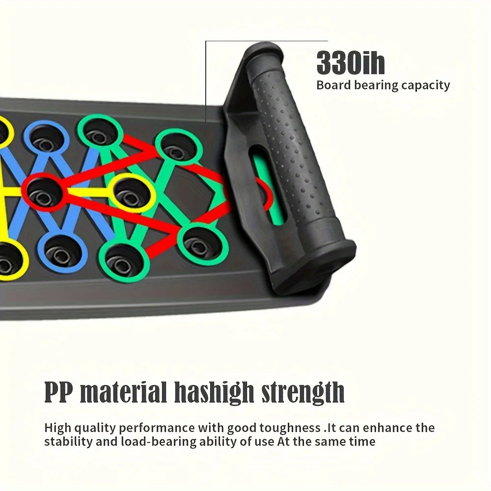 Adjustable Push-Up Board – Portable PP for Chest & Tricep Training, Compact Home Travel Gym Gear — view 6 of product
