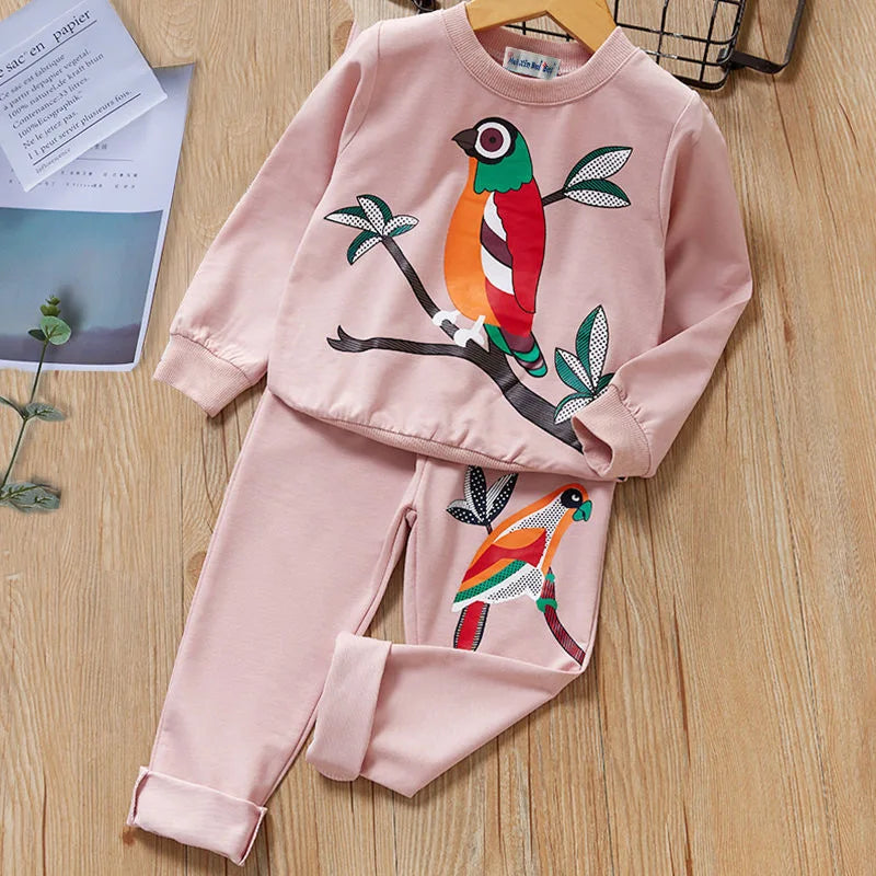 LZH Spring Autumn Sets For Boys Girls Toddler Kids Children's Clothes Tracksuit Top And Bottom