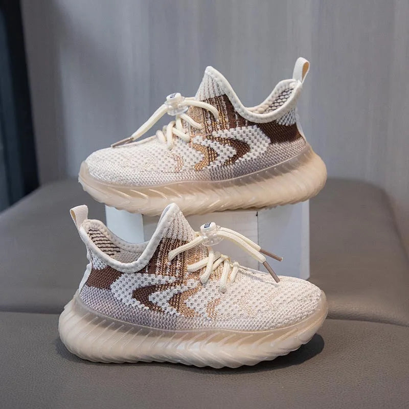 Kids' Coconut Sneakers — Breathable Mesh Lace-Up Shoes for Boys & Girls — view 6 of sneakers