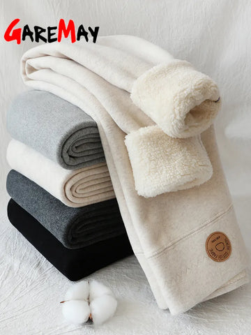 Women's Winter Leggings Thermal Velvet Cotton Slimming Tights with Fleece — view 1 of women's clothing