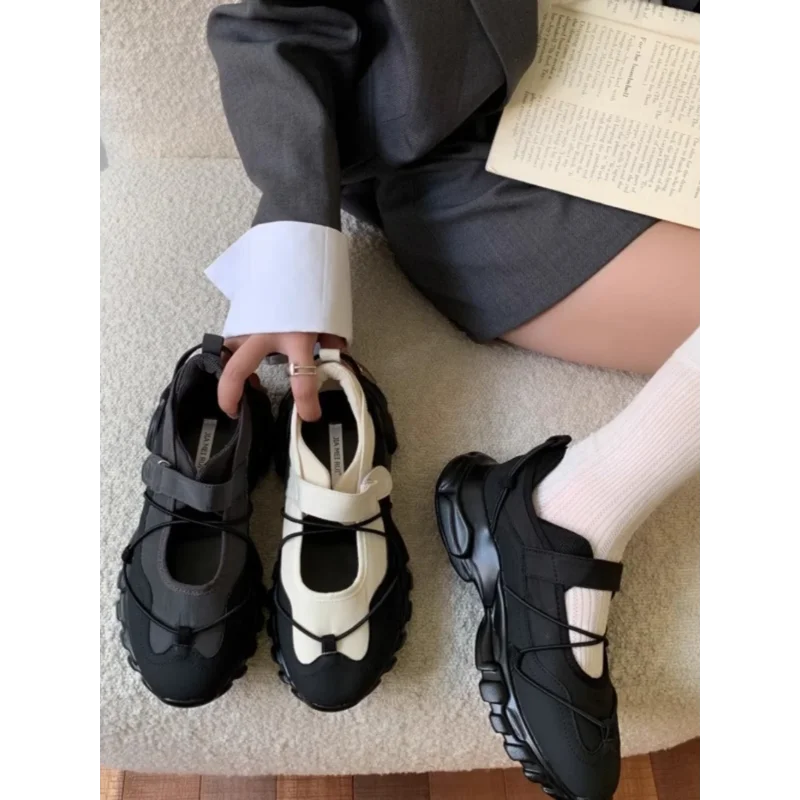 Flats & Ballet — Sporty Mary Jane Flats, Height-Boost Casual Walking Shoes — view 1 of flats & ballet