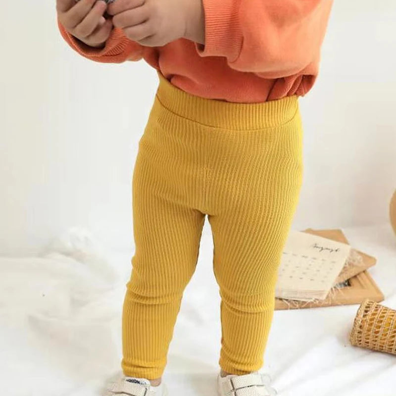 Baby Girls’ Cotton Leggings – Soft & Stretchy Pants for Spring & Autumn (2025)