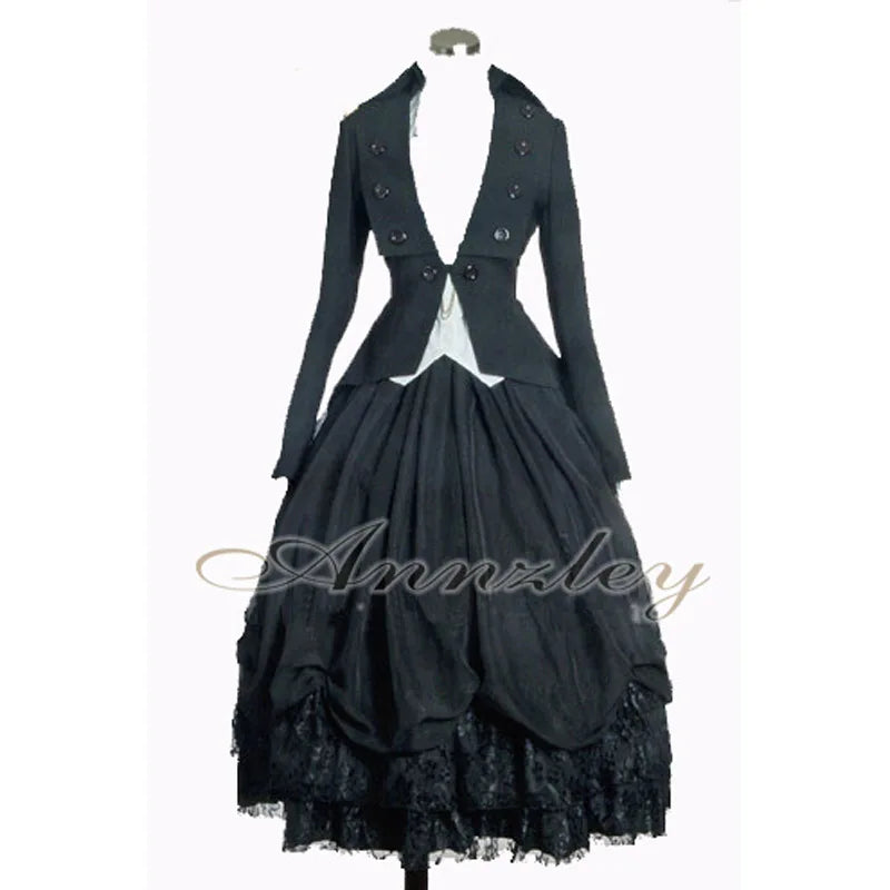 Plus Size Woman Steampunk Gothic Clothes Lolita Style Black Red Chiffon Lace Splicing Pleated Tutu Long Maxi Skirts Womens 2022