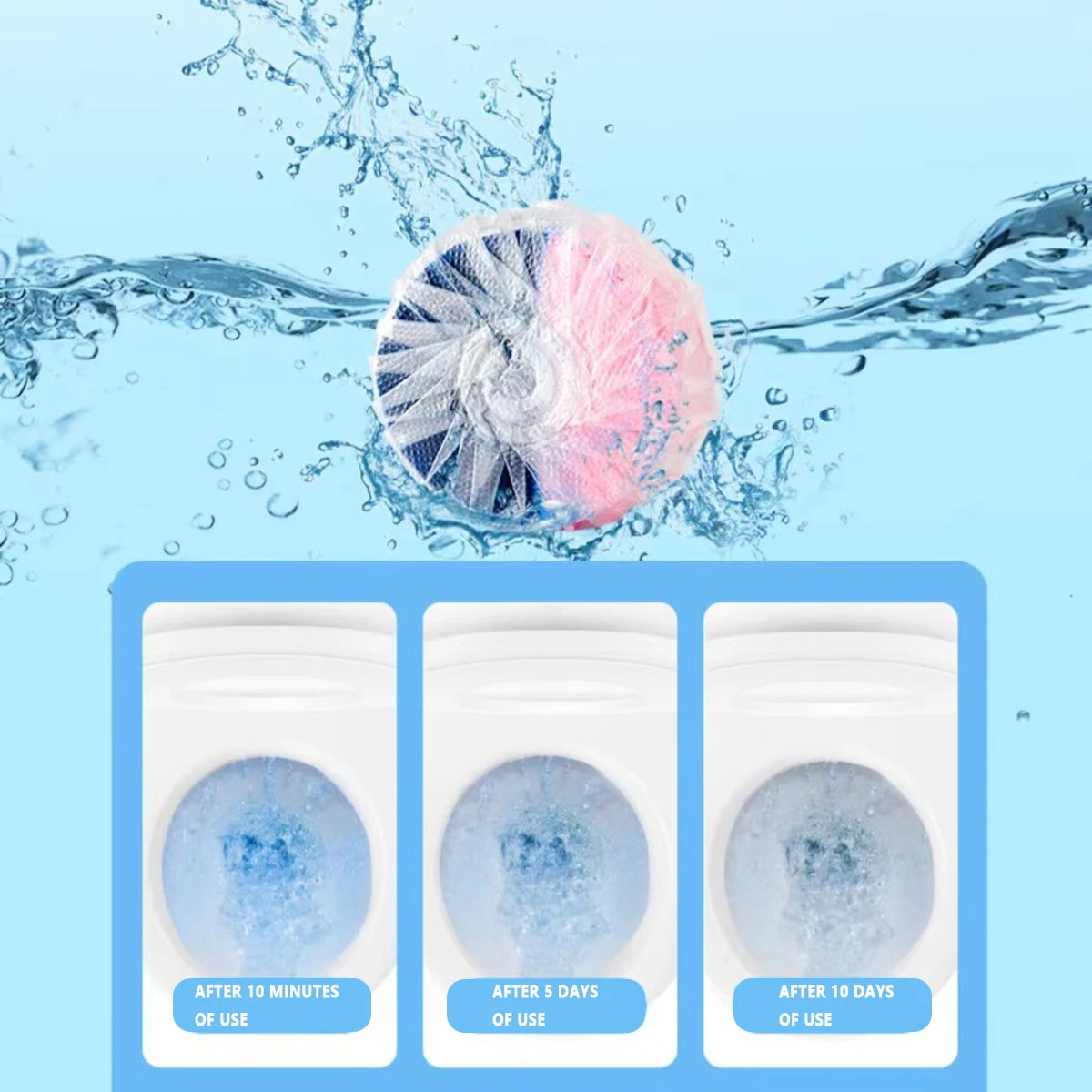 Automatic Toilet Bowl Cleaner Tablets - Continuous Release Technology, Long-Lasting Freshness — view 6 of home & kitchen