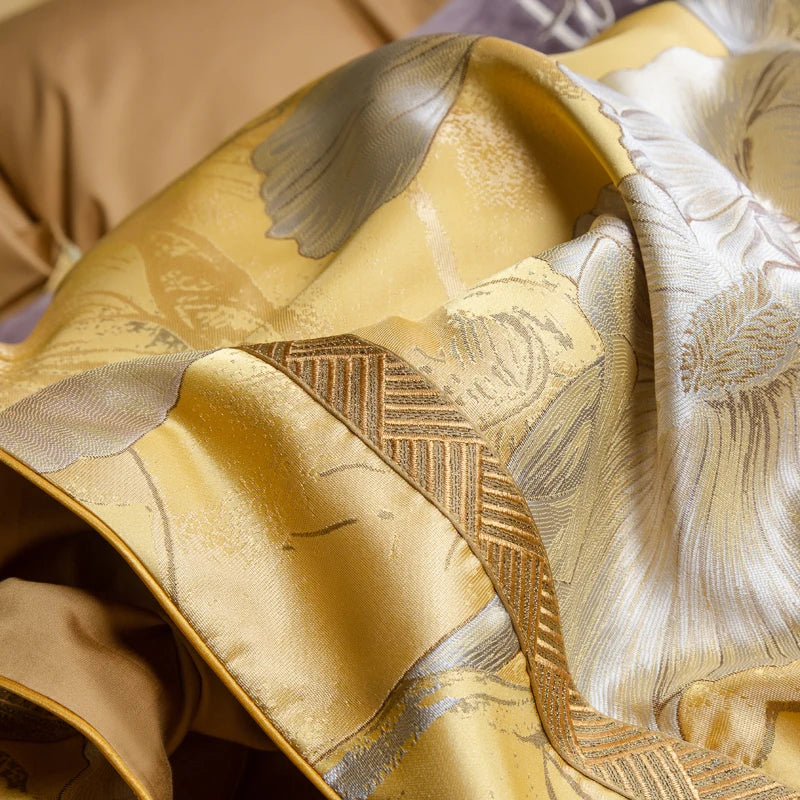 Svetanya 1000TC Egyptian Cotton Jacquard Bedding Set Queen King Size Bedlinens Comforter Cover Sheet Pillowcase Underwear