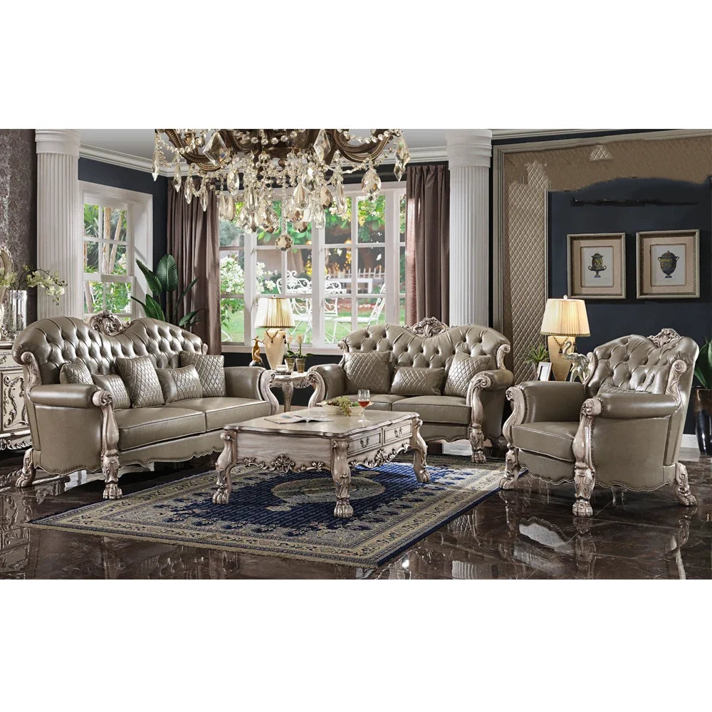 Victorian Royal Sofa Set – Hand-Carved Antique Empire Furniture