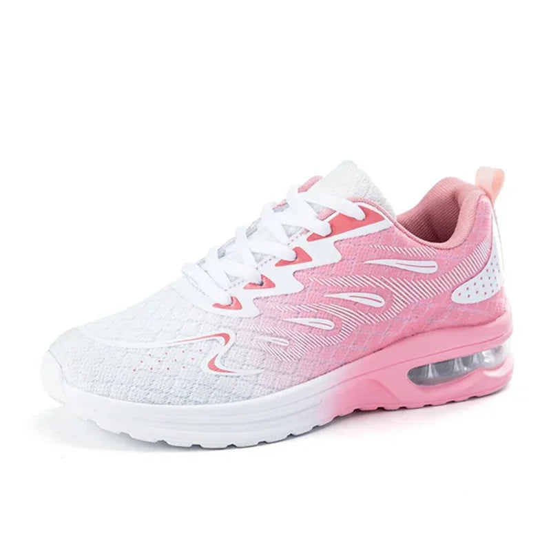 Women's Air Cushion Tennis Sneakers — Mesh Breathable Walking Sport Trainers — view 8 of sneakers