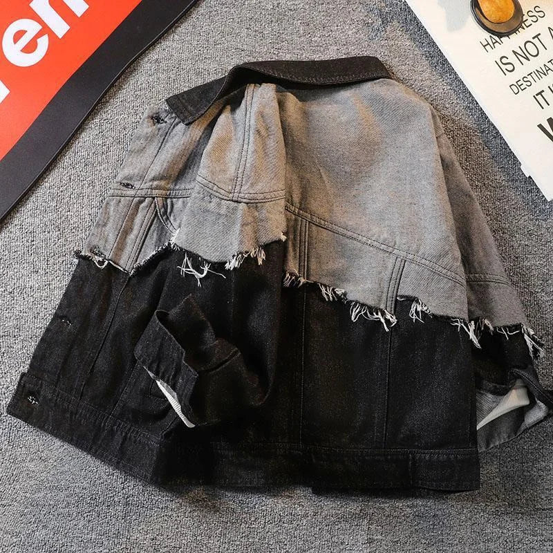 2025 Boys’ Cotton Windbreaker Coat – High-Quality Lapel Overcoat for Spring & Autumn