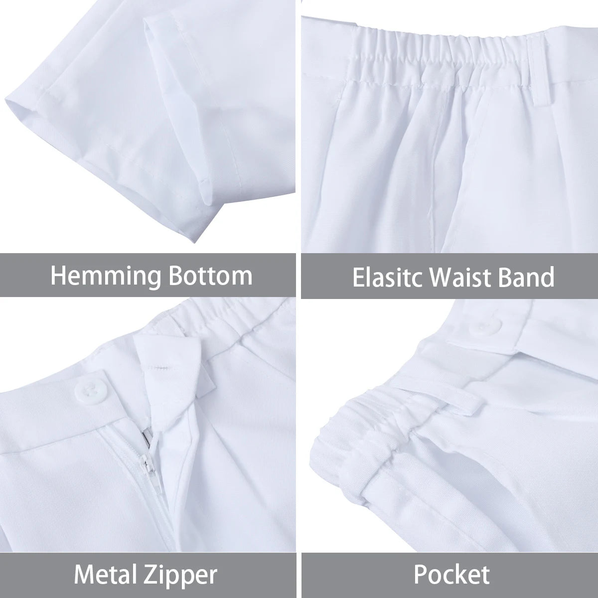 Baby Boy Christening Suit – 6-Piece White Baptism Tuxedo Set for Formal Occasion