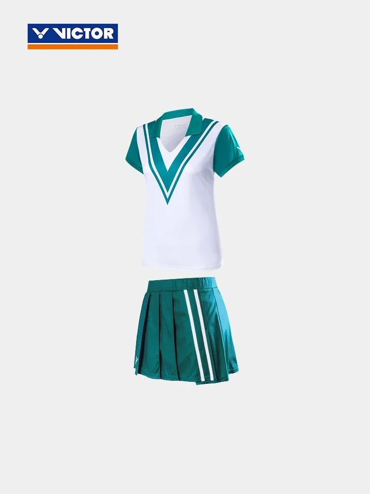 New Victor sport t-shirts women fashion Jersey badminton clothing sportswear short sleeve polo set skirts TK-41031