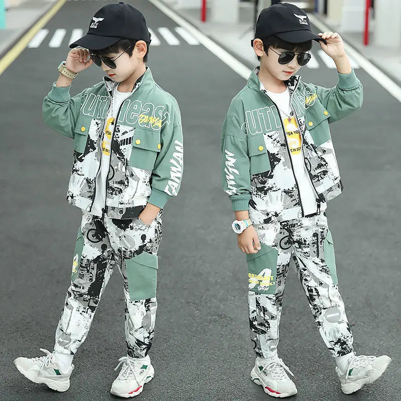 New Spring Autumn Baby Boys Girls Clothes Children Sports Cotton Hoodies Pants 2Pcs/Sets Toddler Casual Costume Kids Tracksuits
