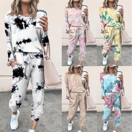 Casual Women’s Tracksuit — Autumn-Winter Hoodie Two-Piece Sportswear Set (S-3XL) — view 1 of tracksuits