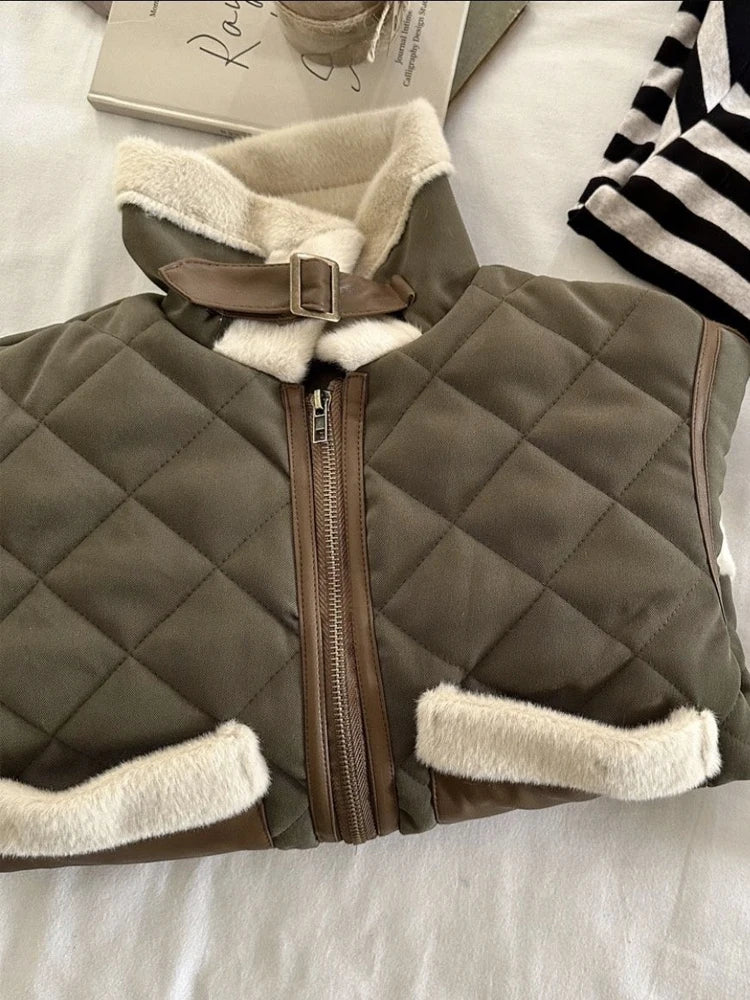 Children's Winter Boys And Girls, Plush And Thick Cotton Jacket, Warm Jacket, Outerwear Children's Clothing Kids Padding