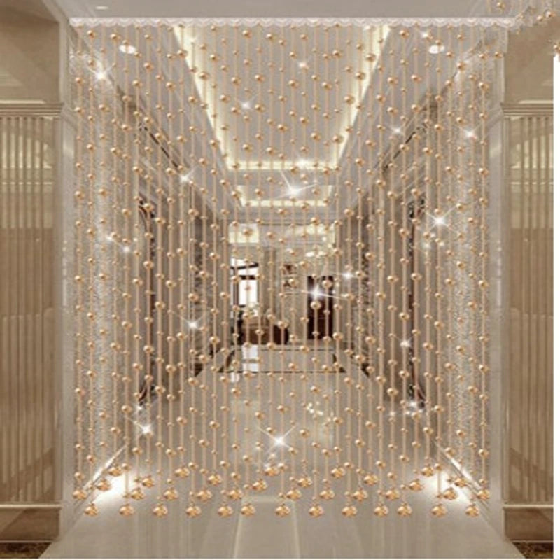 Crystal Bead Curtain – Feng Shui Decorative Partition for Living Room & Hallway