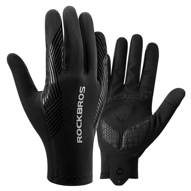 ROCKBROS Cycling Gloves Summer Full-Finger MTB Touchscreen — Breathable Non-Slip Bike Riding Gloves — view 8 of gloves