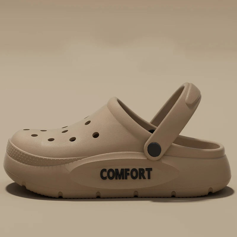 Hollow-Top Indoor-Outdoor Slippers — Anti-Slip Couple Slides — view 9 of sandals & slides