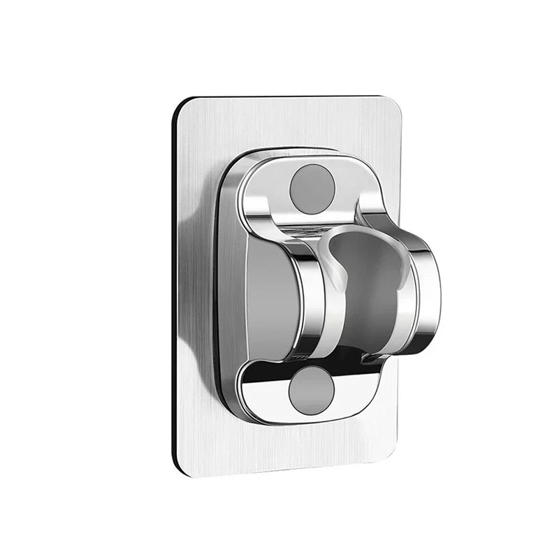 Universal Shower Holder 360° Adjustable Showerhead Holder No Drill Wall Mounted Showerhead Bracket for Home Bathroom Accessories
