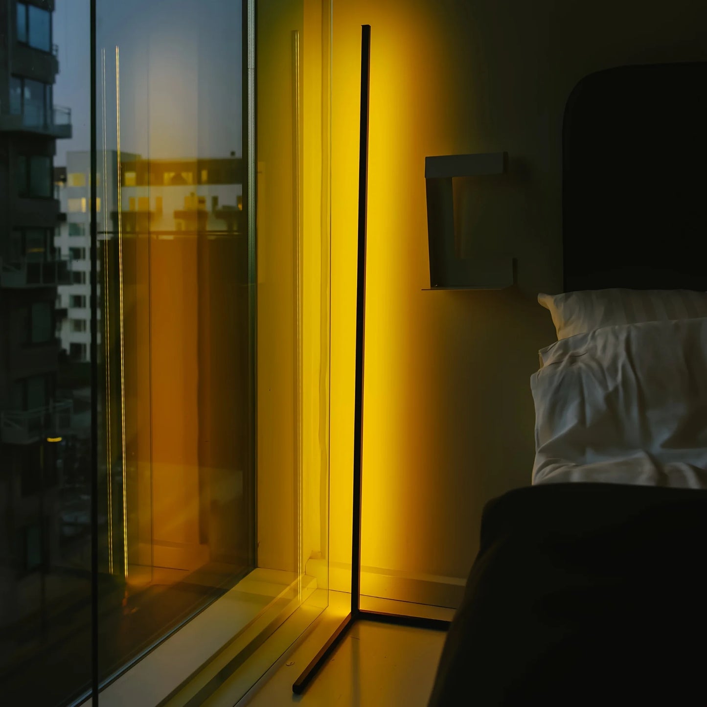 60-Inch RGB LED Corner Floor Lamp — Smart Color-Changing Light for Living Room, Bedroom & Game Room — view 6 of led & smart lighting