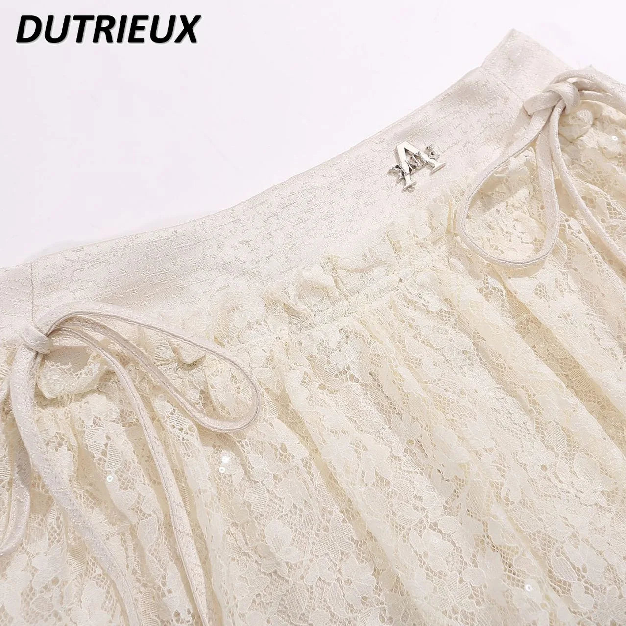 Sweet Cute Fashion Spring and Summer Women's Mini Skirts 2024 New Lace Girl Simple Elegant Short