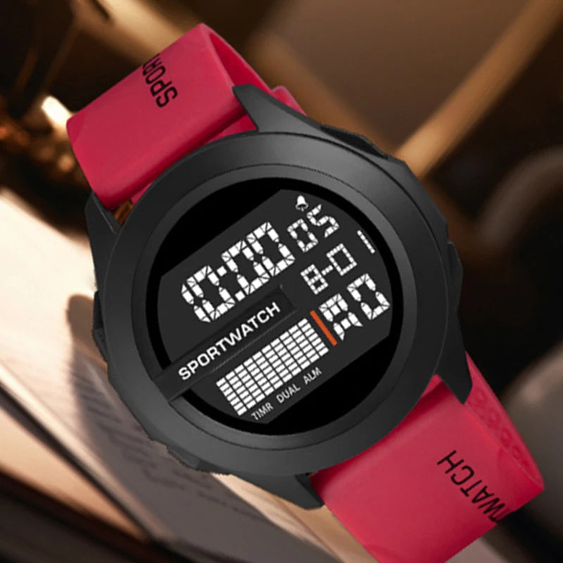 Men's Digital Sport Watch — Military Waterproof Stopwatch Wristwatch — view 1 of watches