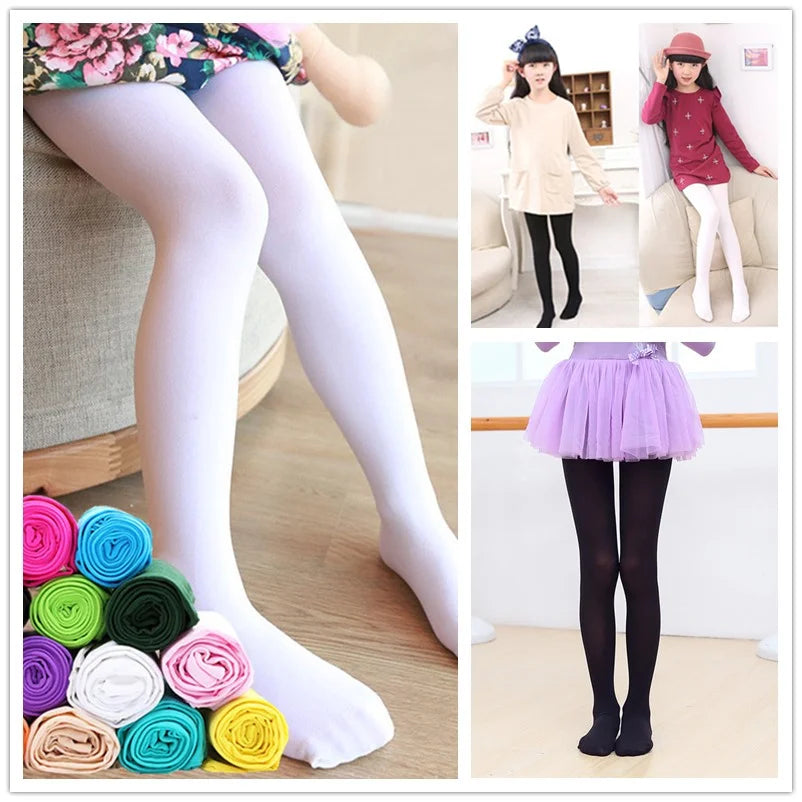 Girl Leggings Autumn Winter Thick Warm Kid Baby Bottom Part Pants PU Leather Pencil Pants Skinny Black