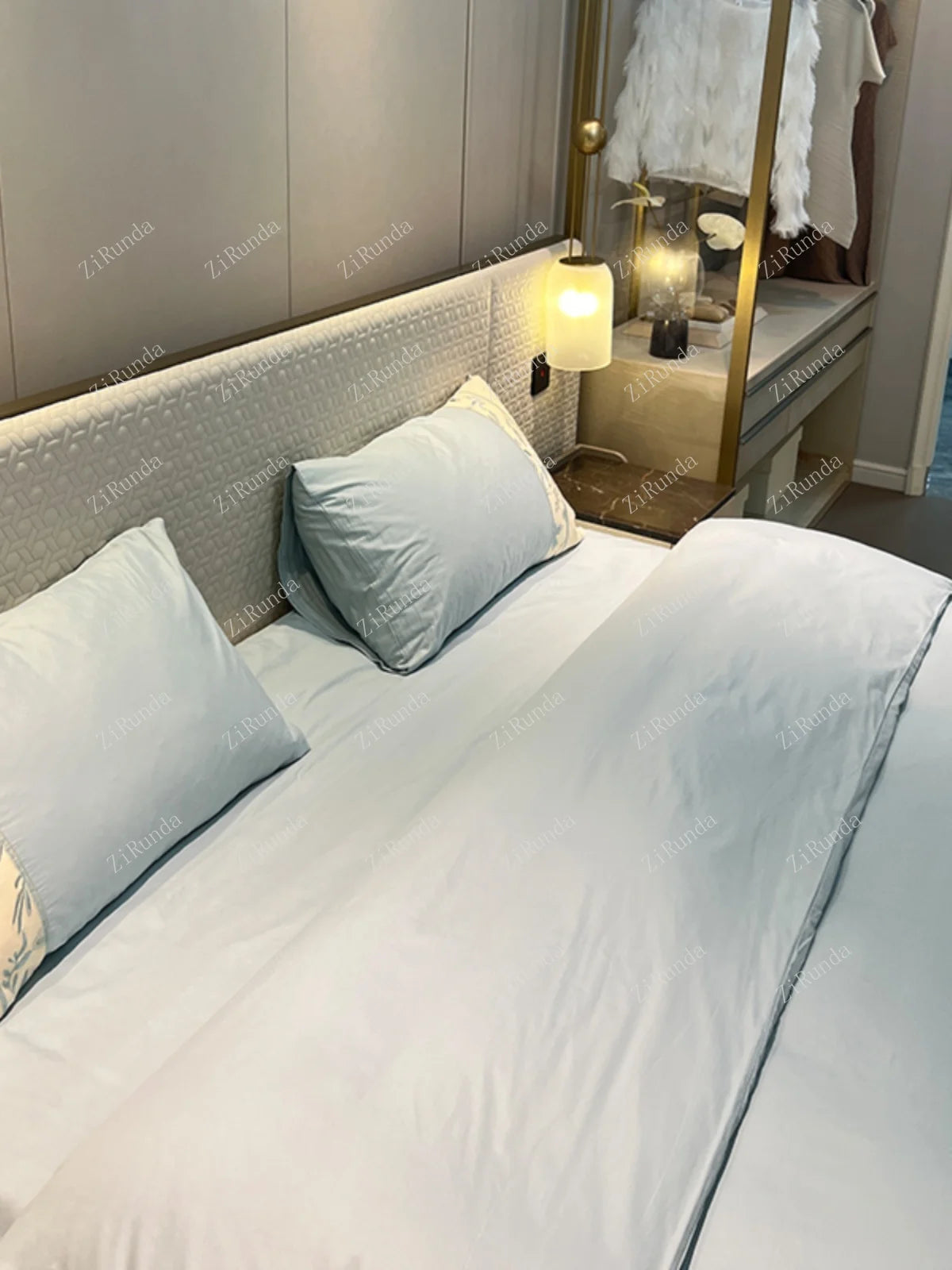 *Home textile four-piece set of pure cotton bedding light luxury style