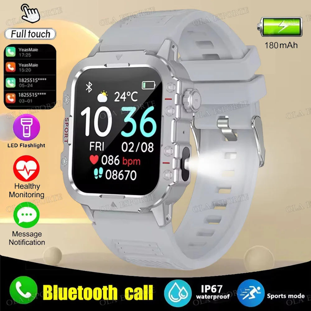 2025 Men's Military Smart Watch — IP67 3ATM Waterproof Outdoor Sports Smartwatch — view 12 of smart watches