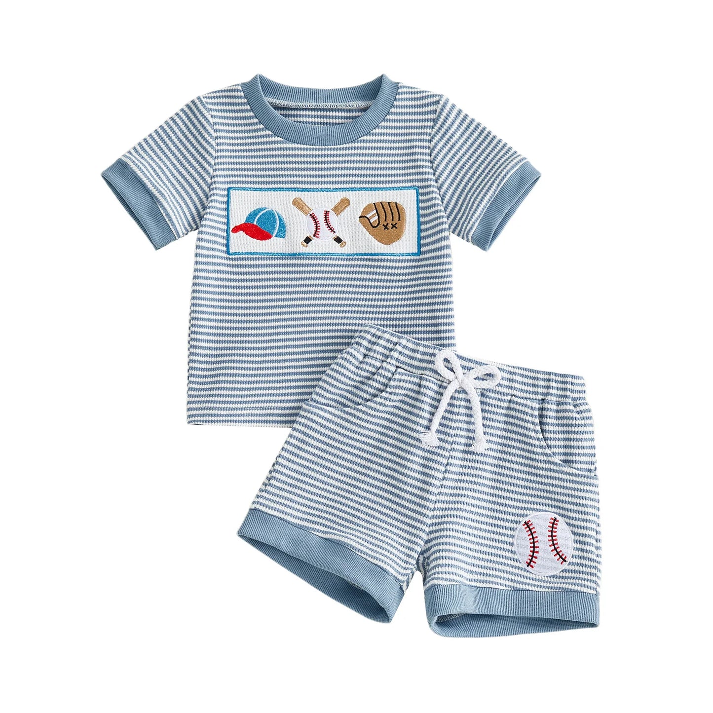 Infant Baby Sport Embroidered Spring Set - Polka Dot Top with Pants — view 9 of infant sets