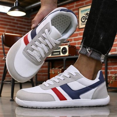 Men's Wide Barefoot Sneakers — Minimalist Breathable Walking Trail Trainers — view 1 of sneakers