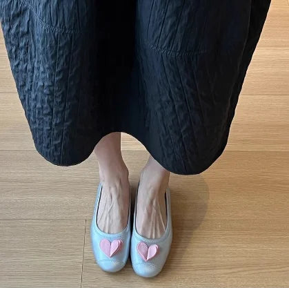 Flats & Ballet — Square-Toe Applique Ballet Flats, Low-Heel Slip-On Dress Flats — view 8 of flats & ballet