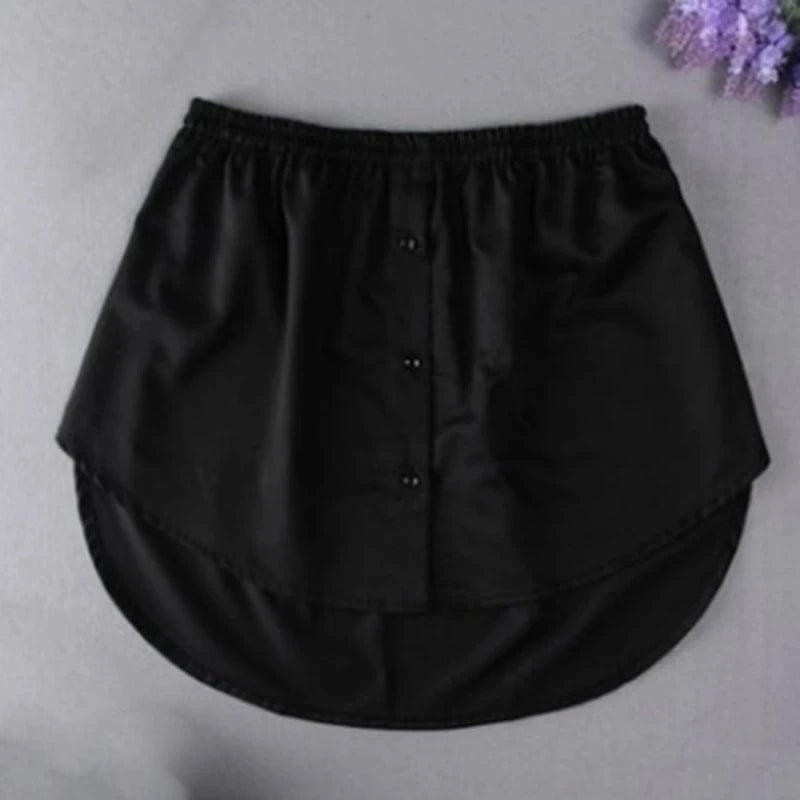 Shirt Extenders Removable Bottom Skirt Women's Fake Shirt Shirt Hem Extended Mini Skirt Layered Underlayer