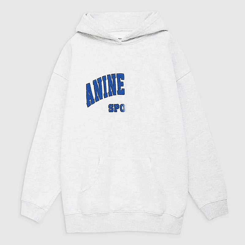 Crew Neck Sweatshirt Women Casual Letter Sweatshirts Female Loose Cotton Hoodies Sweatshirt Fashion New Hooded Pullover