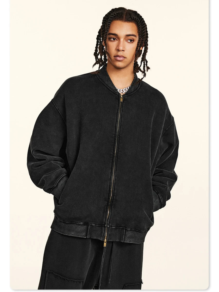 Oversized Couple Sweatshirt Hoodie Set – Thick Warm Fleece for Autumn & Winter