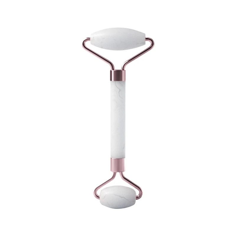 Resin Face & Neck Roller — Eye-Area Massage Tool with Gua Sha Scraping Board