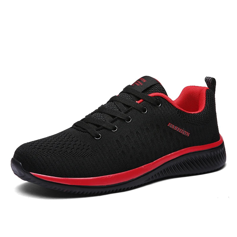 Men's Knit Sneakers — Running Walking Sock-Fit Athletic Gym Lightweight Trainers — view 9 of sneakers