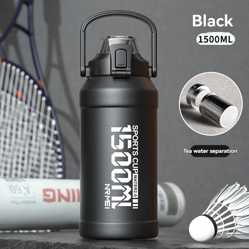 Insulated Water Bottle With Straw Handle Cup 316 Stainless Steel Flask Large Capacity Vacuum Insulated Tumbler